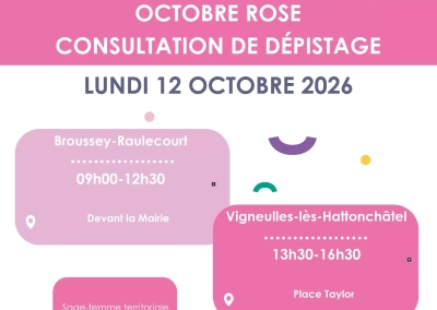 OCTOBRE ROSE UN BUS DE DEPISTAGE PRES DE CHEZ VOUS