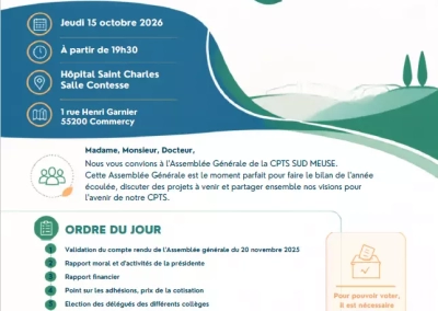 Présentation des orthophonistes suivie de l&rsquo;Assemblée Générale